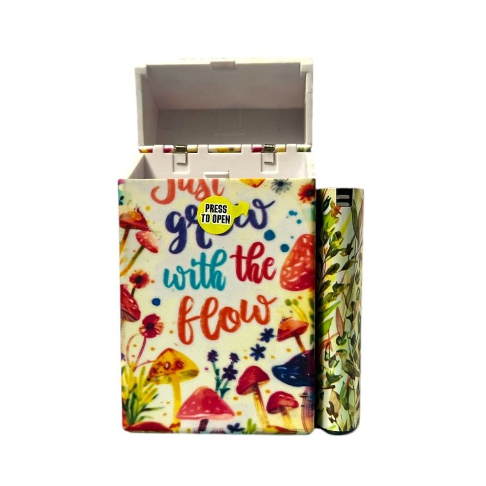 Colorful Plastic Cigarette Hard Case Fits 100's - Picture 3 of 4